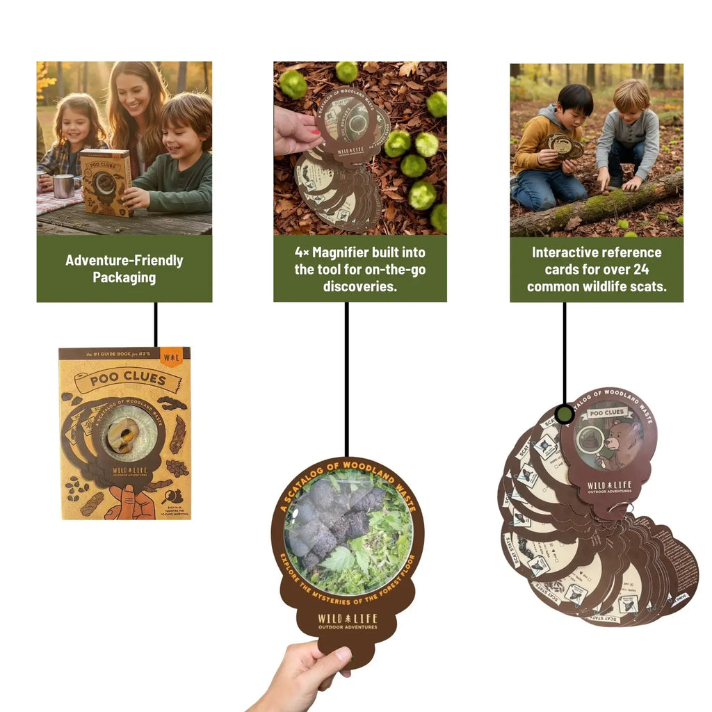 Poo Clues: Kids Scat Identification Kit Outdoor Adventure Guide