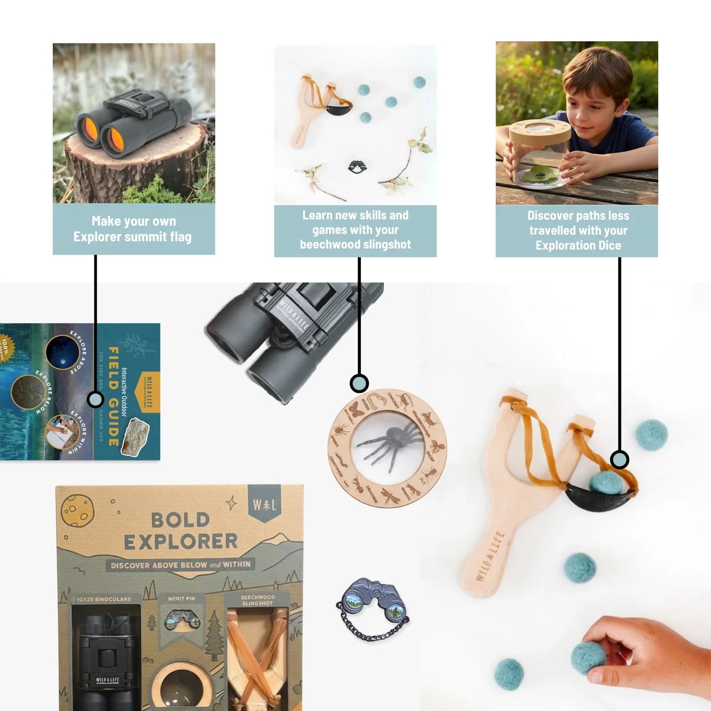 Bold Explorer: Kids Outdoor Adventure Kit Explorer Stem Nature Set