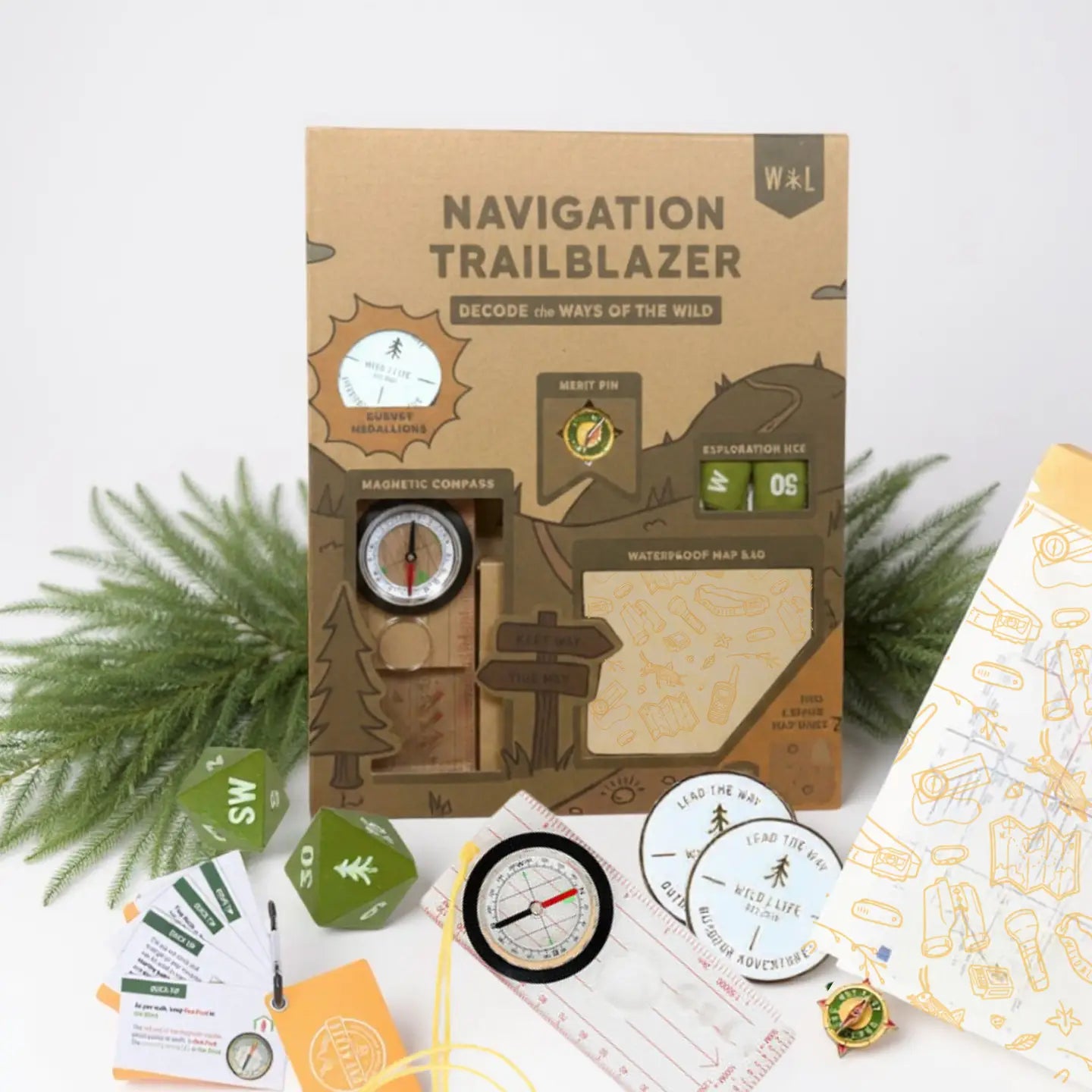 Navigation Trailblazer: Kids Navigation Kit Compass Map Skills Adventure Set