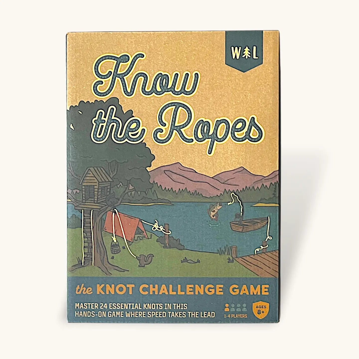 Know the Ropes: Kids Knot Tying Game Outdoor Skills Activity Kit