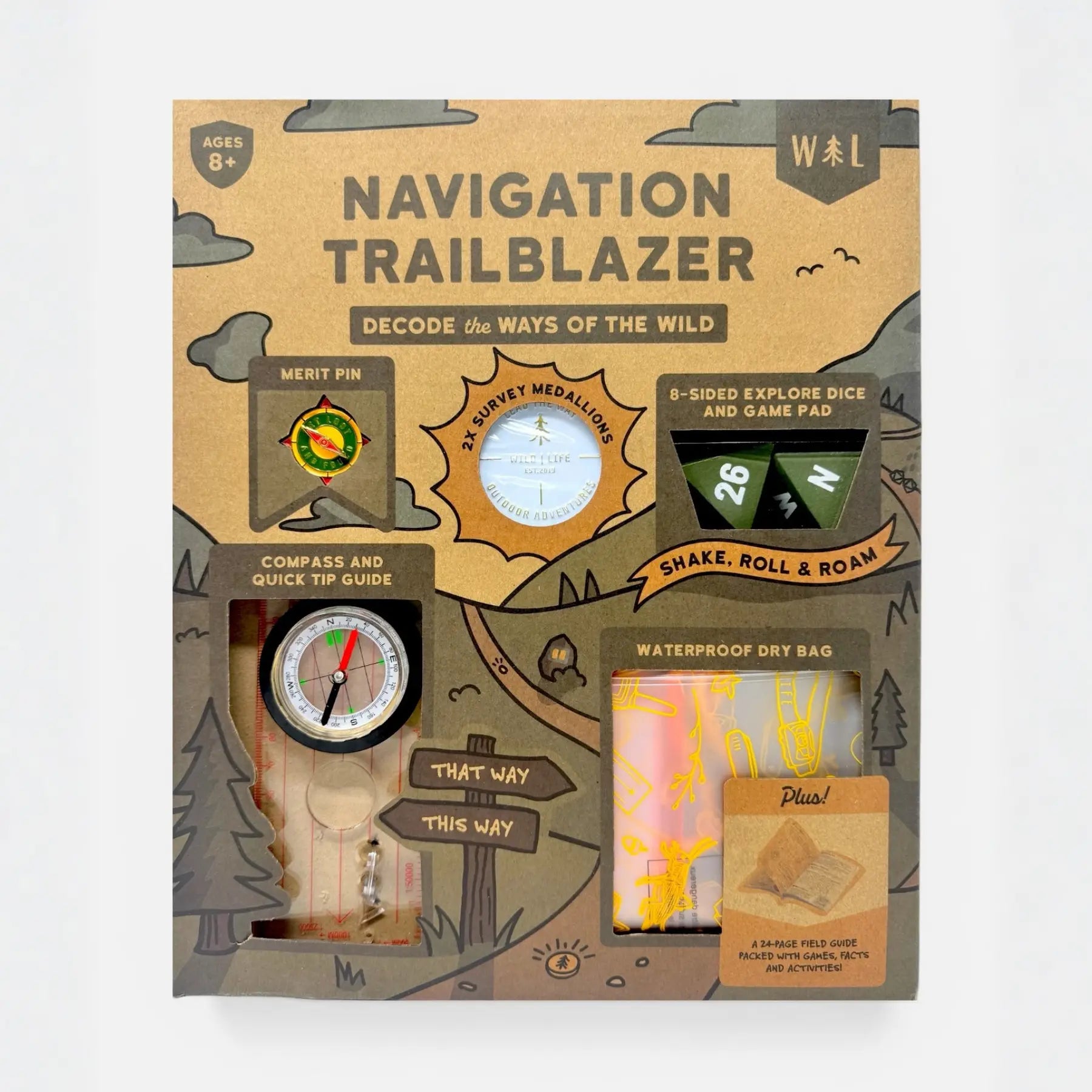 Navigation Trailblazer: Kids Navigation Kit Compass Map Skills Adventure Set