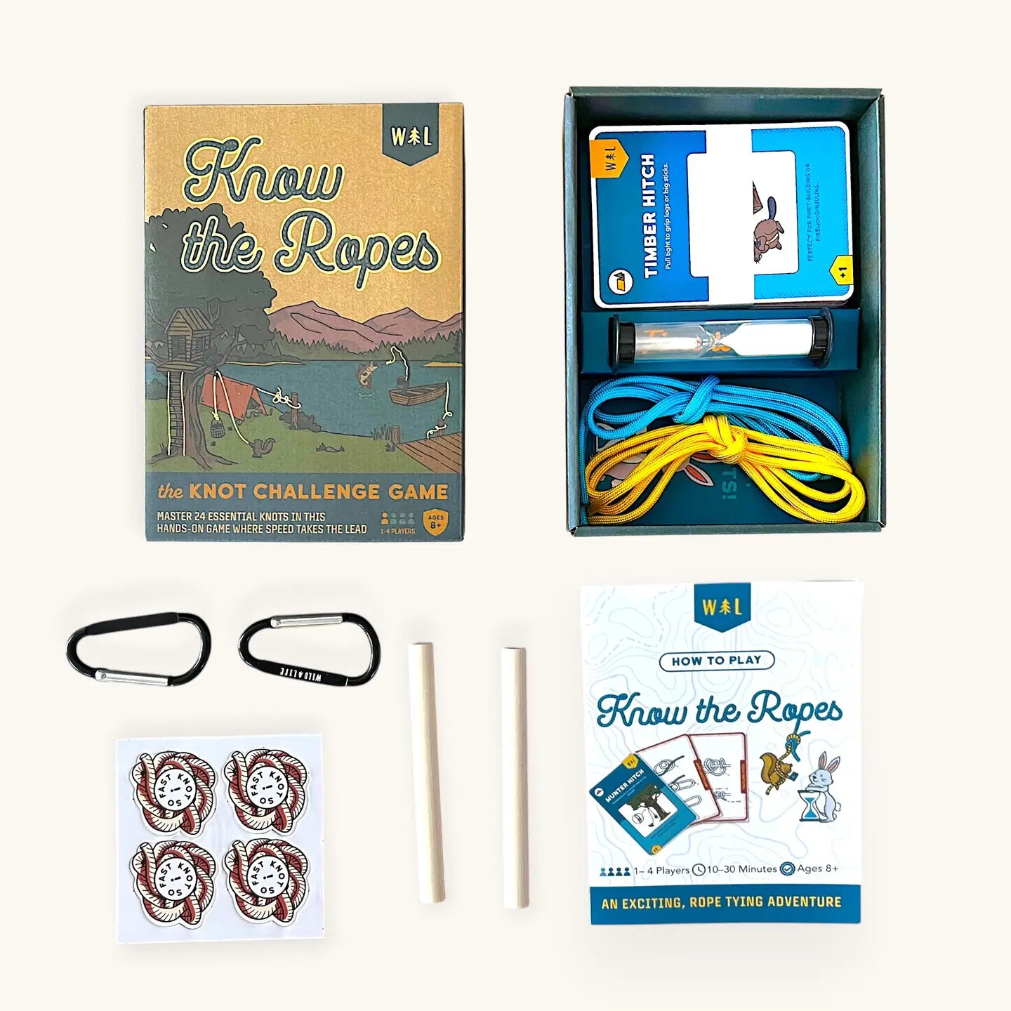 Know the Ropes: Kids Knot Tying Game Outdoor Skills Activity Kit